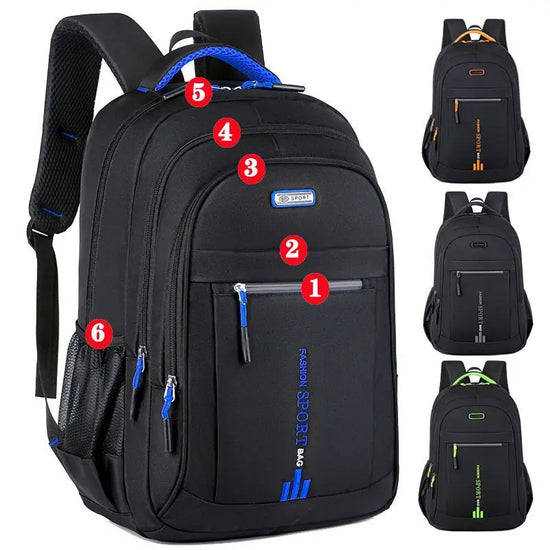 James | Wasserdichter Oxford-Rucksack mit mehreren Fächern