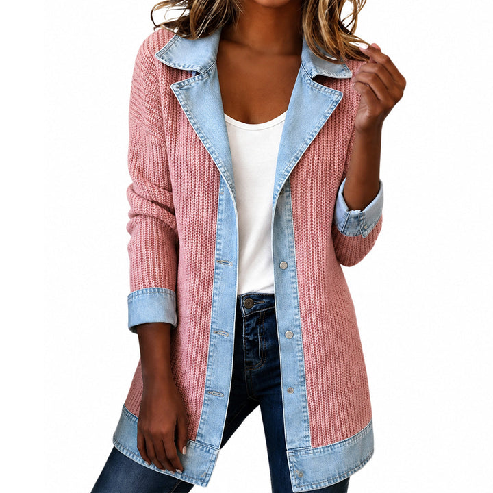 Damenjacke - Rippstrickjacke