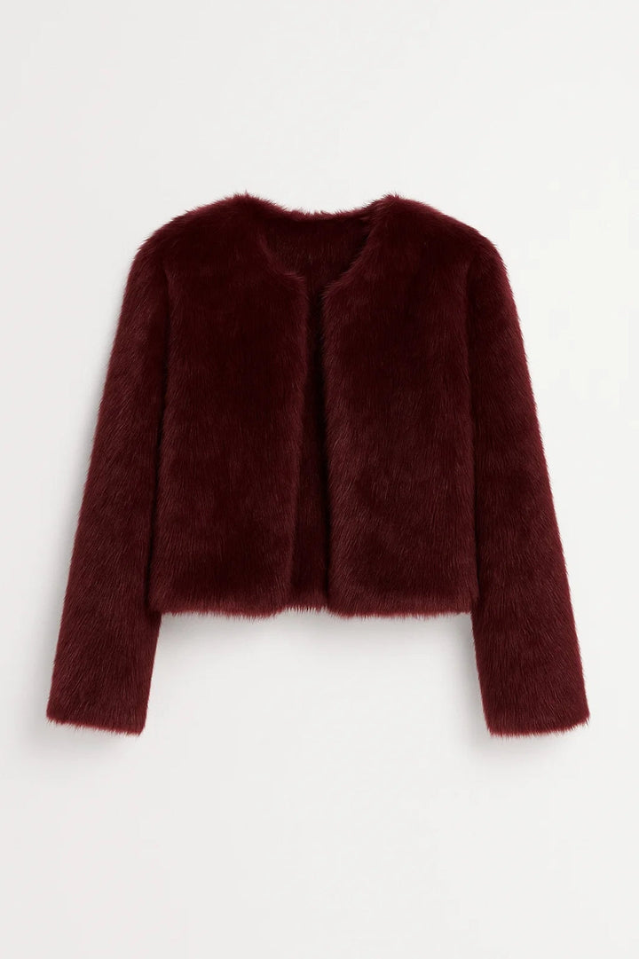 Jacke Damen - Gekürzte Kunstfelljacke