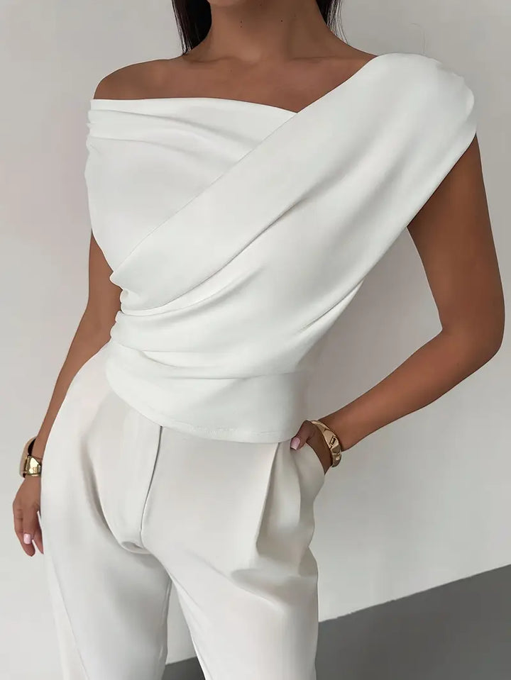 Damen Ärmelloses Stretch-Strick-Top – Schlichte Silhouette Micro-Flex