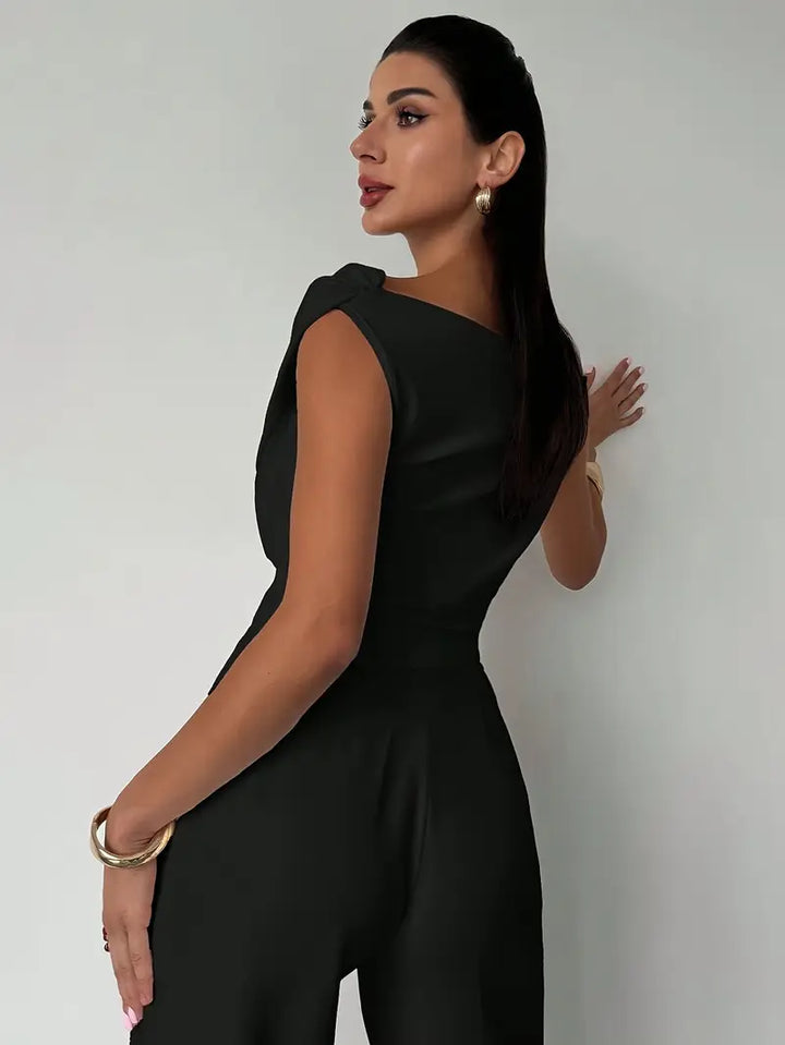Damen Ärmelloses Stretch-Strick-Top – Schlichte Silhouette Micro-Flex