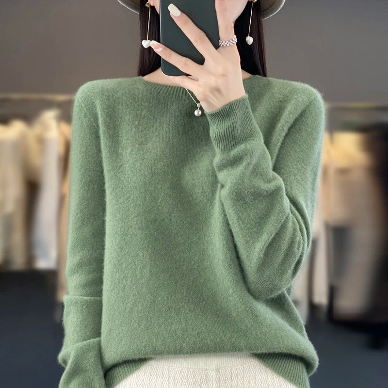 Pullover Damen - Kaschmir Strick Warmer Pullover