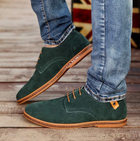 Herren Wildleder Derby Schuhe mit Schnürung und Texturverarbeitung