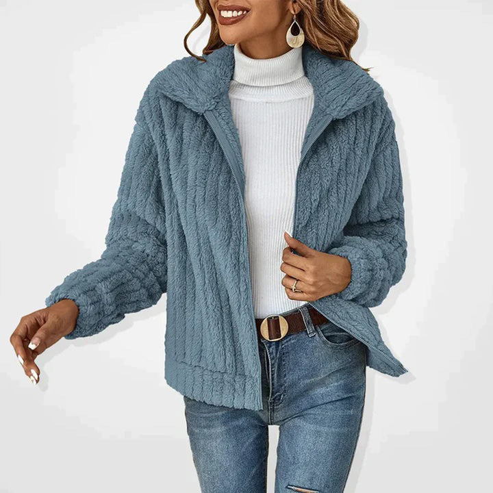 Noa - Gilet long élégant en polaire pour femmes | Chaud et stylé