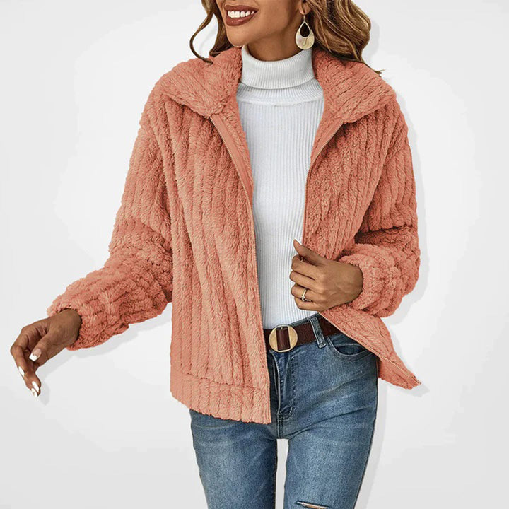 Noa - Gilet long élégant en polaire pour femmes | Chaud et stylé