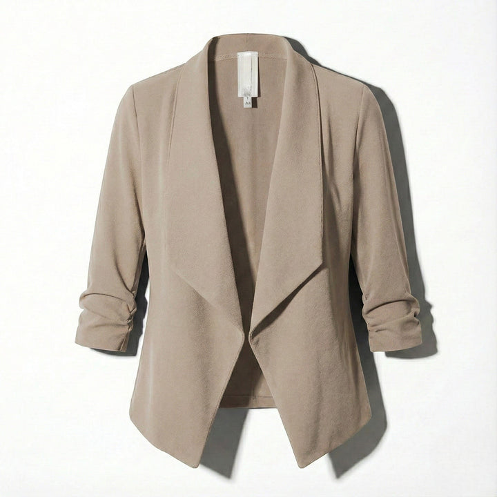 Offener Blazer mit Drapiertem Revers