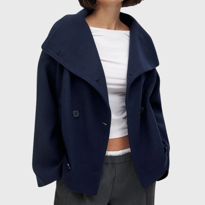 Manteau pour femme | Coupe courte, double boutonnage