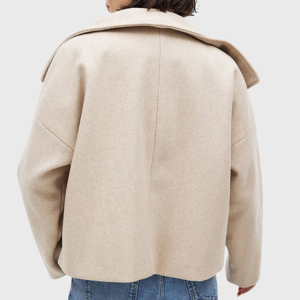 Manteau pour femme | Coupe courte, double boutonnage