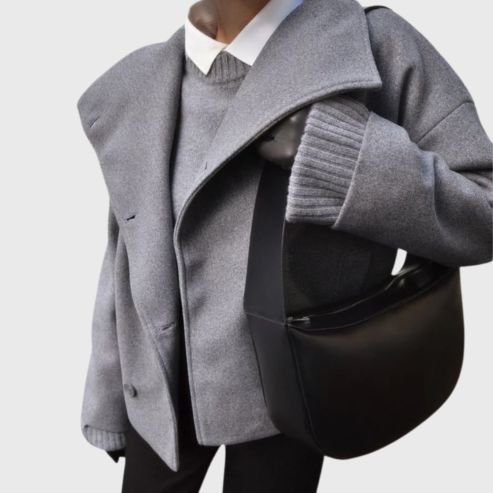 Manteau pour femme | Coupe courte, double boutonnage