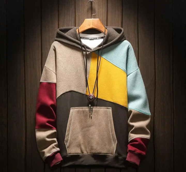 Sweat à capuche color block pour homme | Idéal pour le quotidien