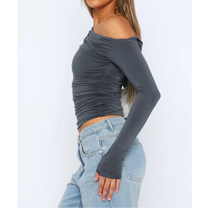 Käthe | Stilvolles Twisted Langarmtop für Frauen