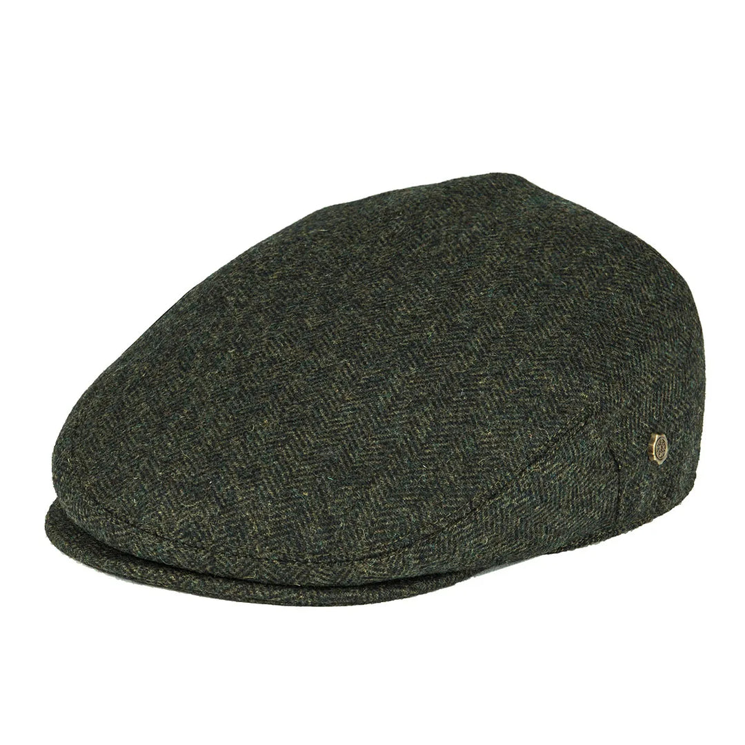James | Klassische Fischgrät-Stich Flat Cap