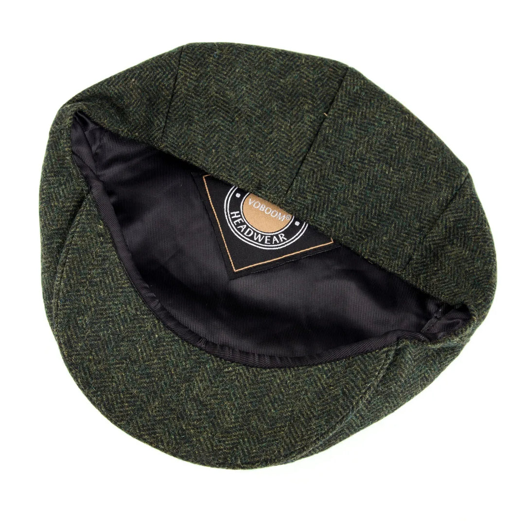 James | Klassische Fischgrät-Stich Flat Cap