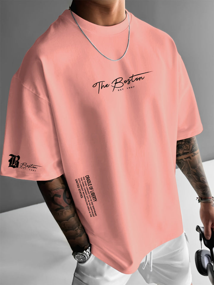 Herren Oversized Graphic Streetwear T-Shirt