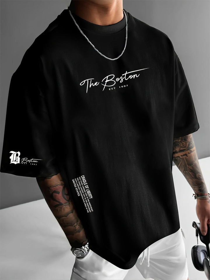 Herren Oversized Graphic Streetwear T-Shirt