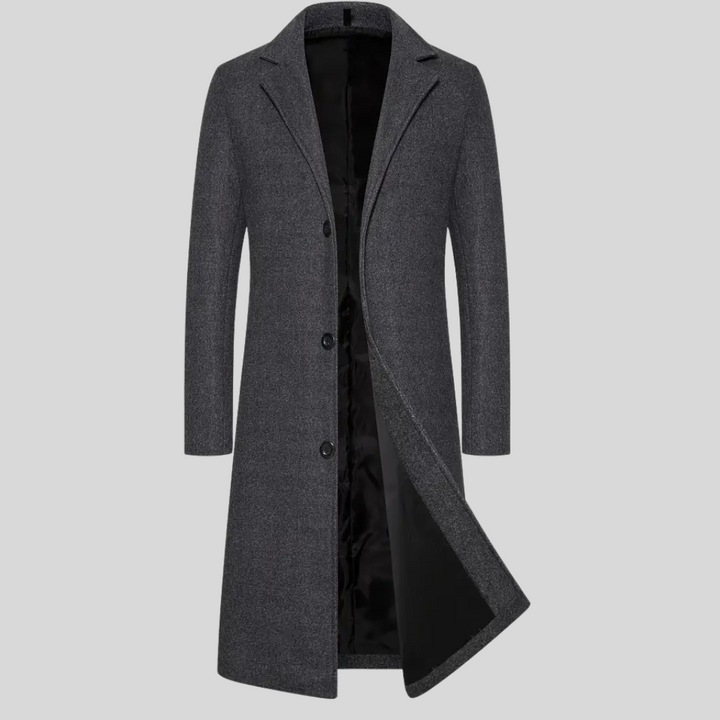 Lange Überjacke für Herren – elegante Winterlage mit klassischem Stil