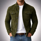 Freddie | Klassische Wildlederjacke mit Taschen