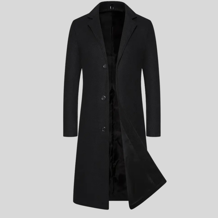 Lange Überjacke für Herren – elegante Winterlage mit klassischem Stil