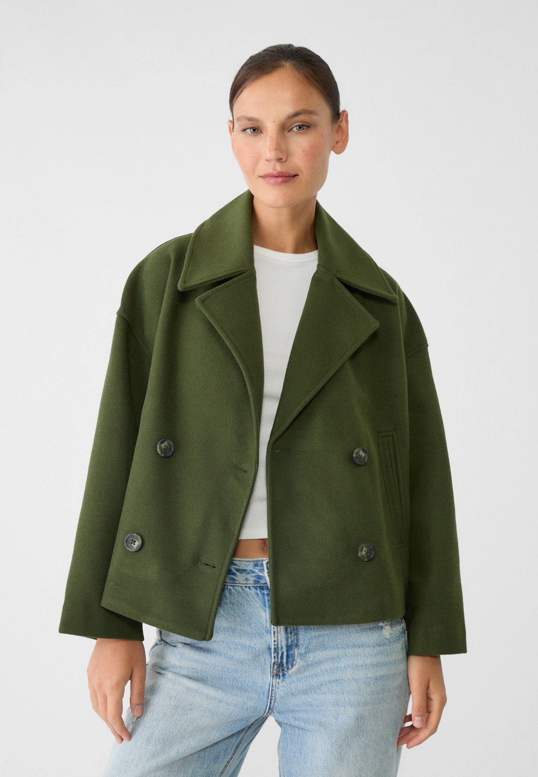 Mantel Damen - Kurzer Doppelt-gefütterter Mantel