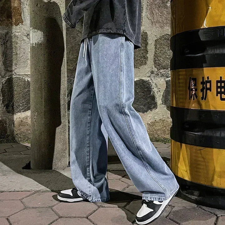 Jeans pour homme - Jambes larges et coupe décontractée, style coréen