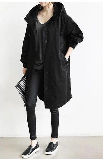Kelly – Lässige, mittellange Windjacke für Frauen mit langen Ärmeln