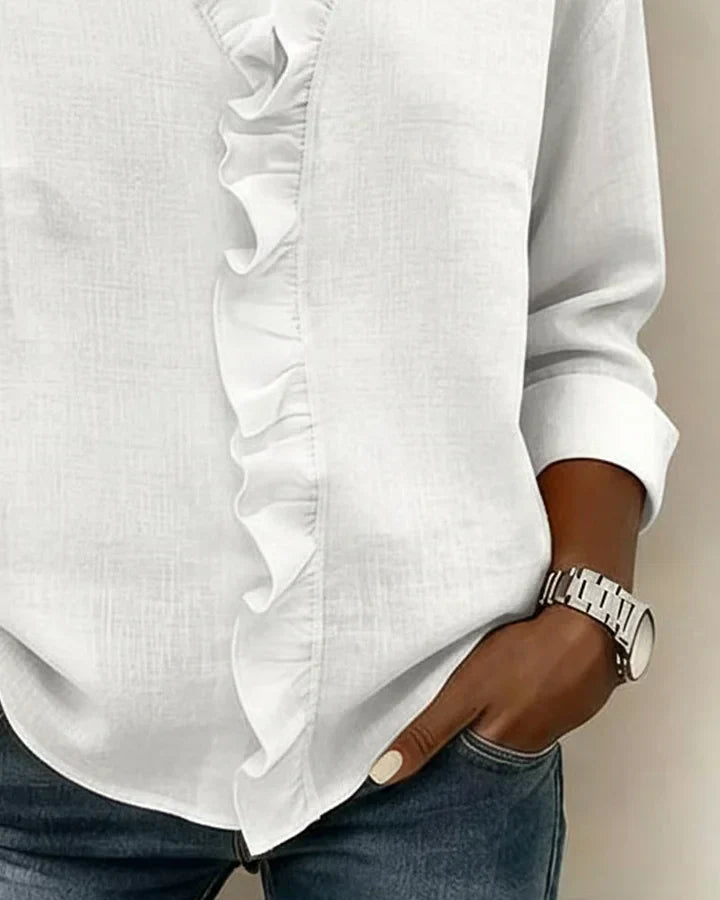 Chloe | Leichte V-Ausschnitt Bluse