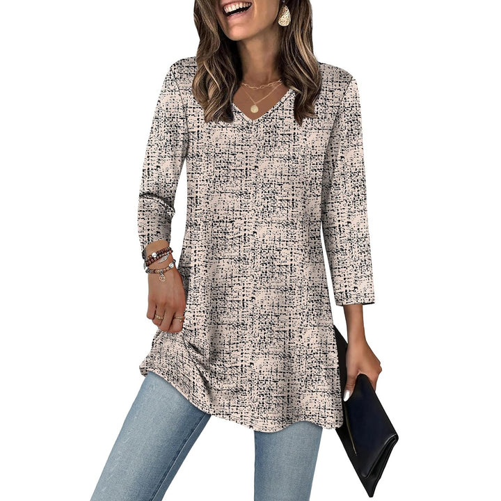 Lässige Tunika mit lockeren Ärmeln für Frauen