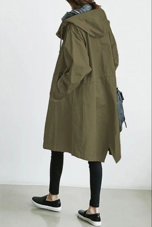 Kelly – Lässige, mittellange Windjacke für Frauen mit langen Ärmeln