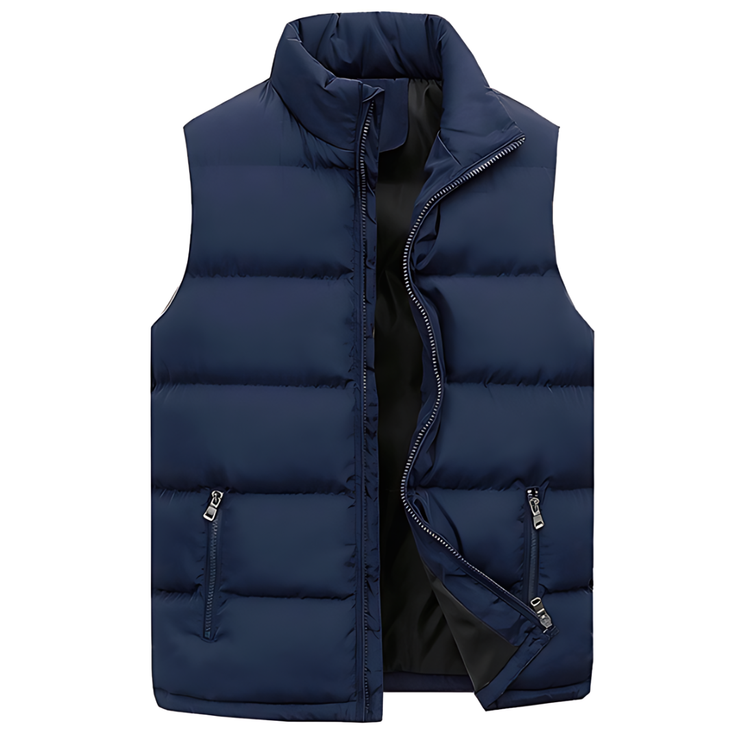Herren Bodywarmer Puffer Weste für Lagen mit Gestepptem Look
