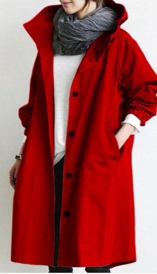 Kelly – Lässige, mittellange Windjacke für Frauen mit langen Ärmeln