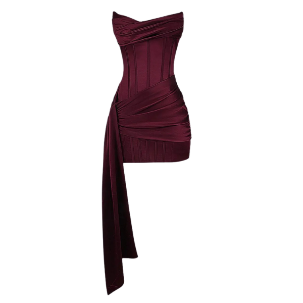 Harlow | Drapiertes Sweetheart Bodycon Mini Kleid
