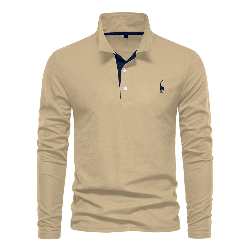 Polo-Shirt Herren Knop-Hals Casual