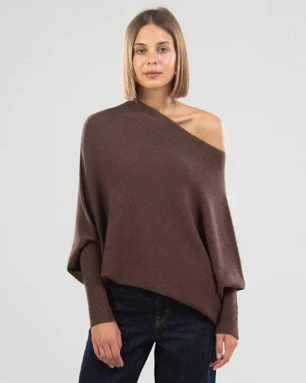 Céline - Asymmetrischer Drapierter Pullover