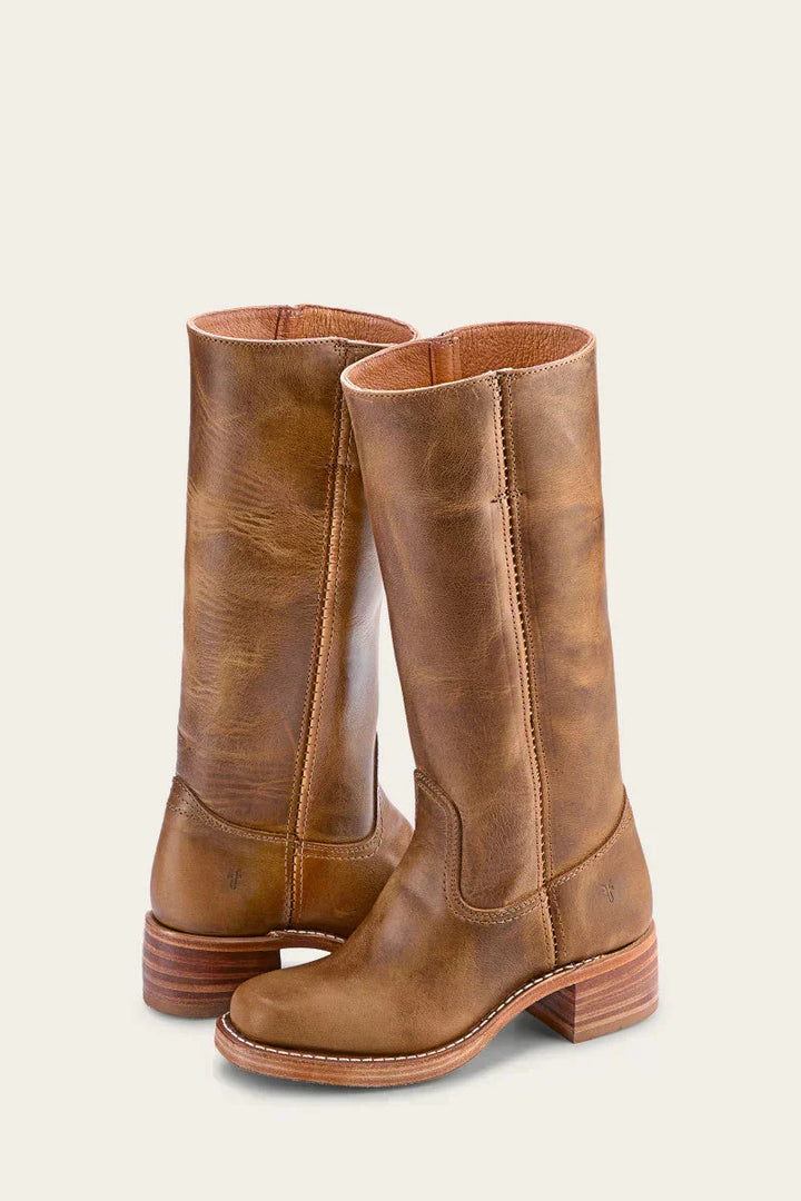 Damen Lederstiefel – Exklusiv, Luxus, Hochwertiges Leder, Lässig für Zuhause und Draußen