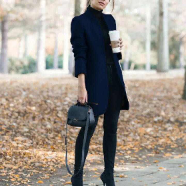 Damen Winterjacke mit Stehkragen - elegante Oberbekleidung mit klassischer Wärme