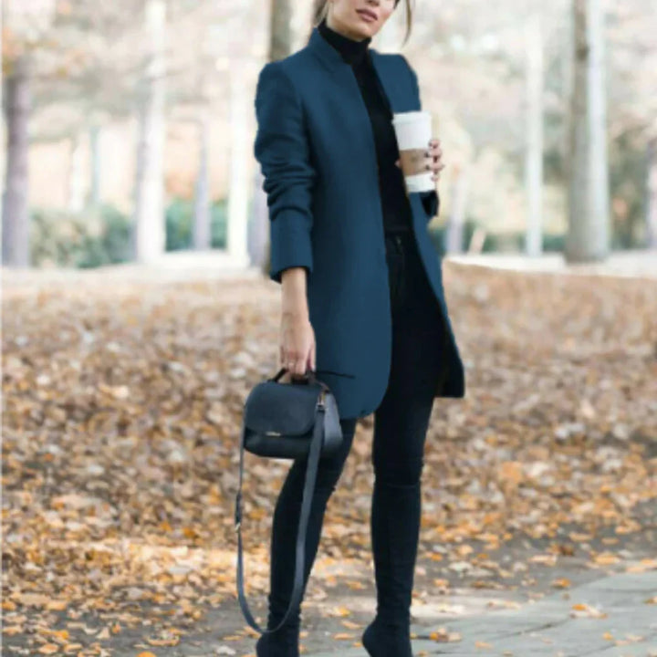 Damen Winterjacke mit Stehkragen - elegante Oberbekleidung mit klassischer Wärme