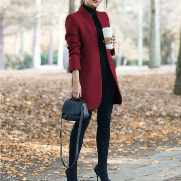 Damen Winterjacke mit Stehkragen - elegante Oberbekleidung mit klassischer Wärme