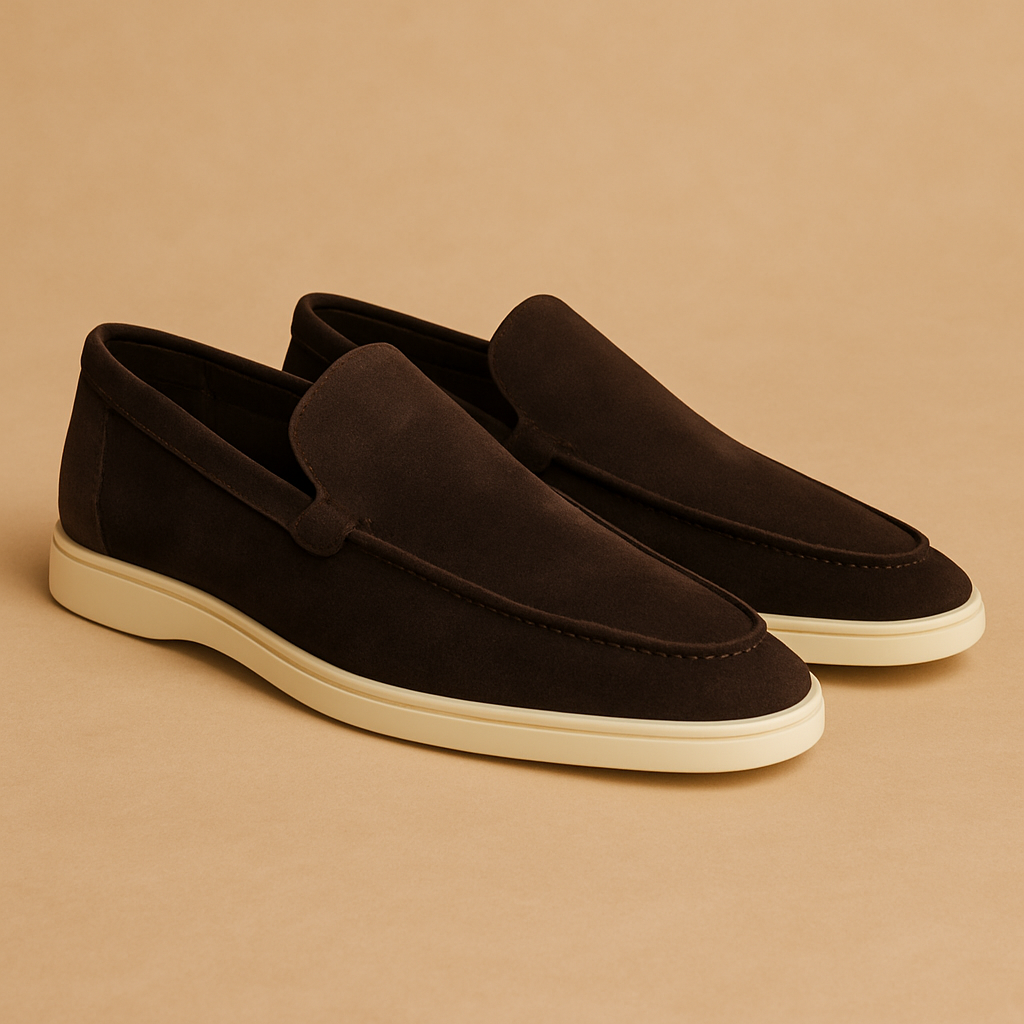 Bequeme Slipper für Herren im Wildleder-Look | Abelard