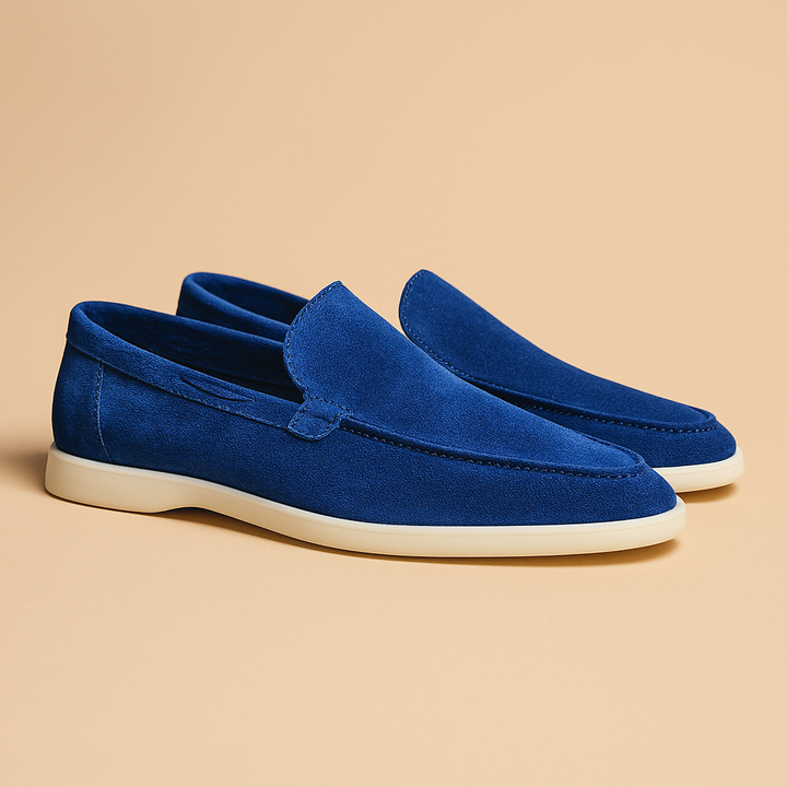 Bequeme Slipper für Herren im Wildleder-Look | Abelard