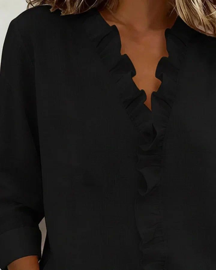 Chloe | Leichte V-Ausschnitt Bluse