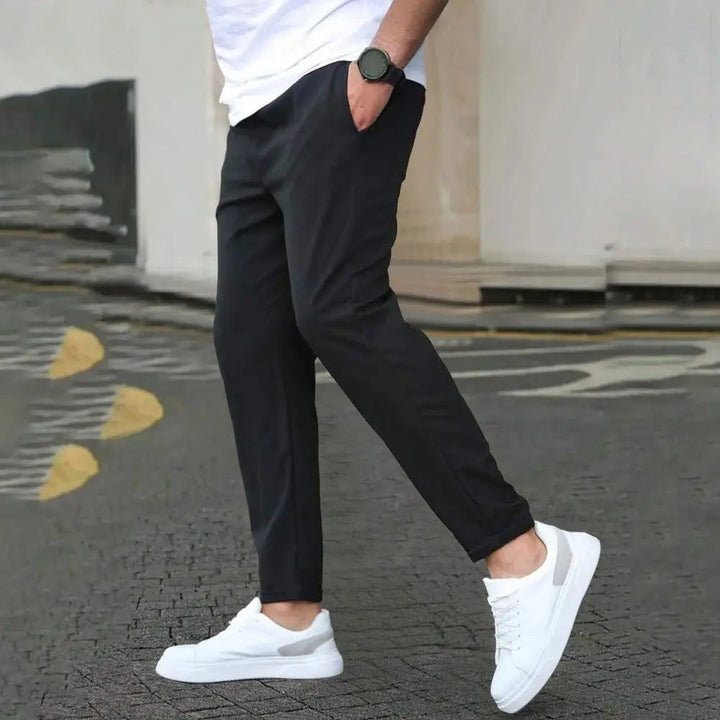 Herren Jogginghose mit Seitentaschen und Elastischem Bund