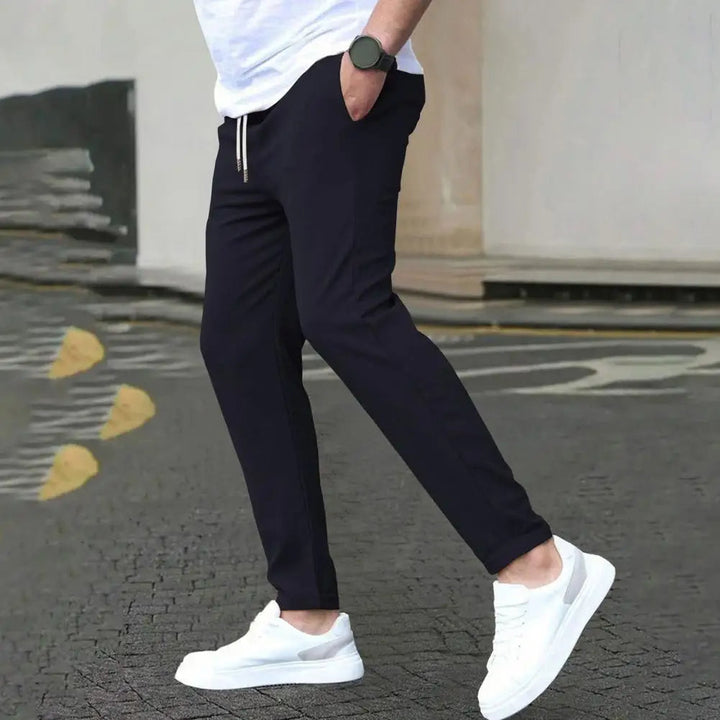 Herren Jogginghose mit Seitentaschen und Elastischem Bund