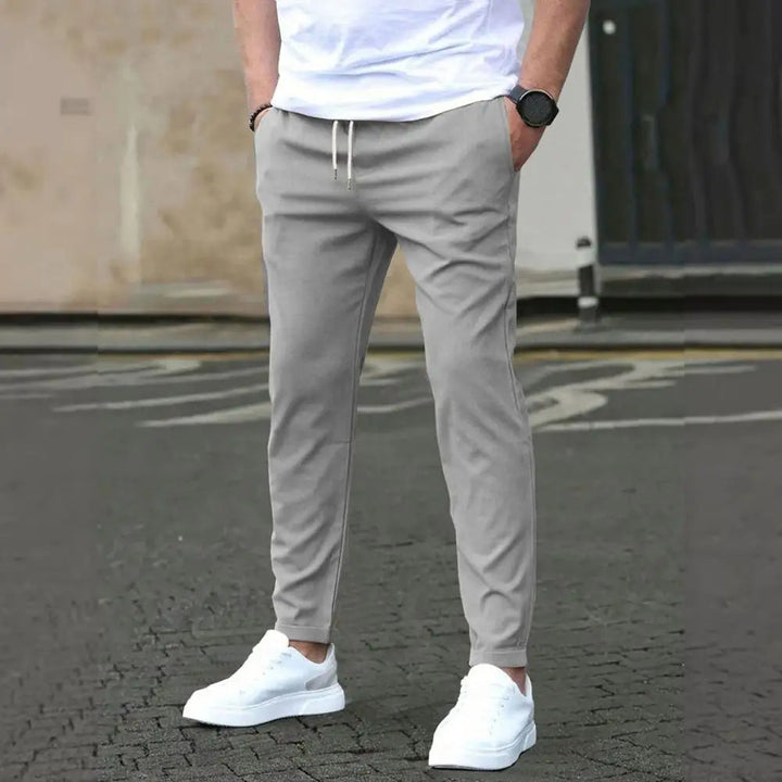 Herren Jogginghose mit Seitentaschen und Elastischem Bund