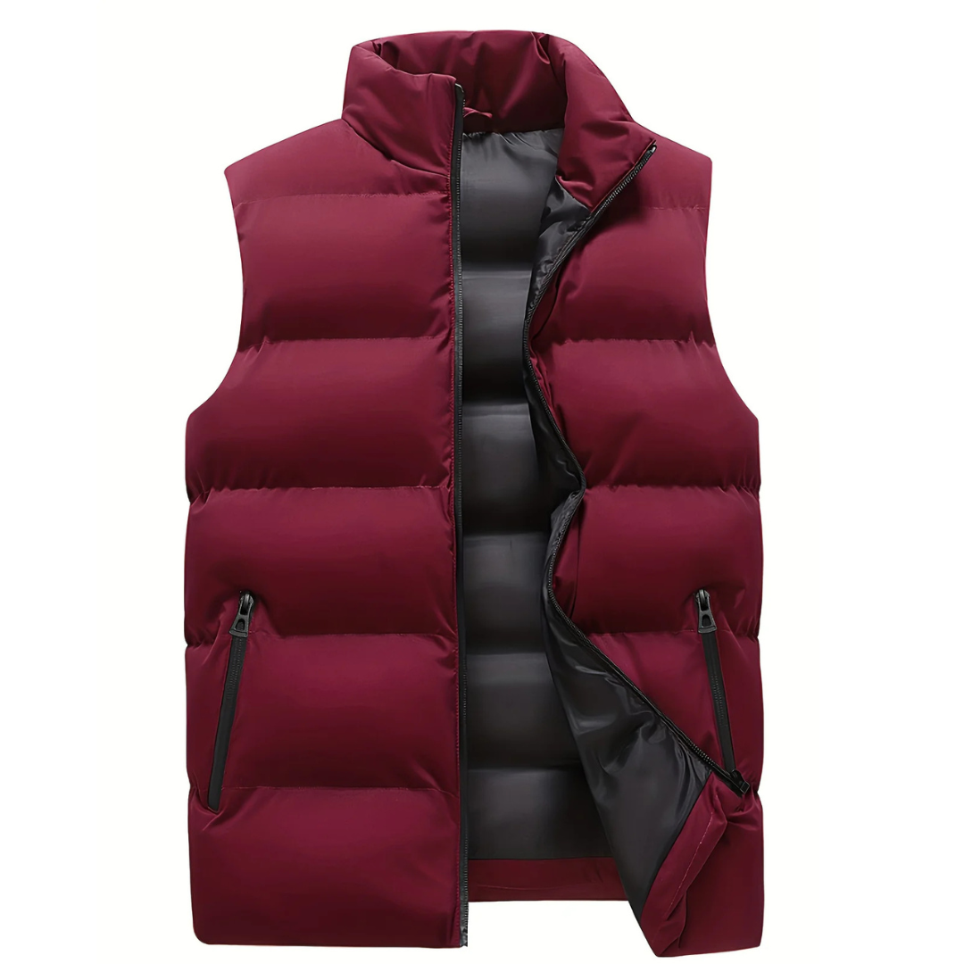 Herren Bodywarmer Puffer Weste für Lagen mit Gestepptem Look