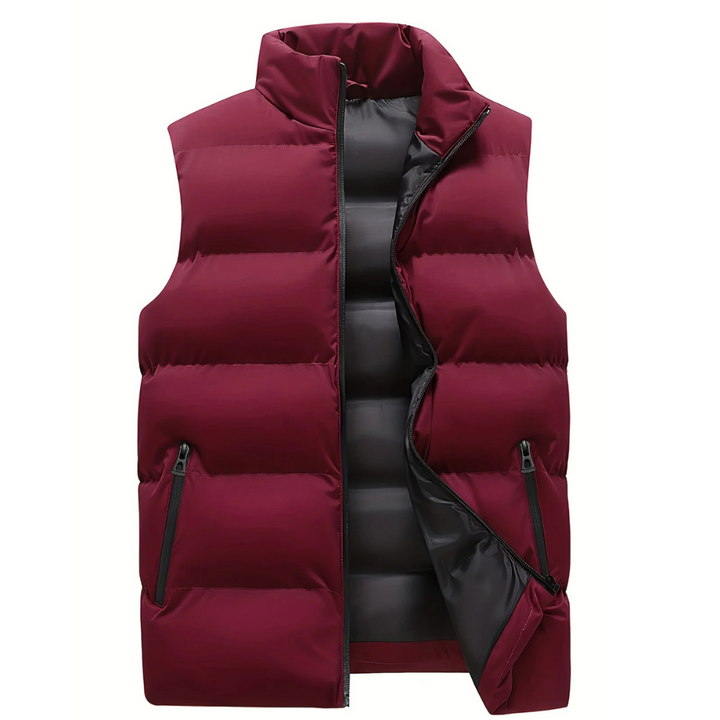 Herren Bodywarmer Puffer Weste für Lagen mit Gestepptem Look