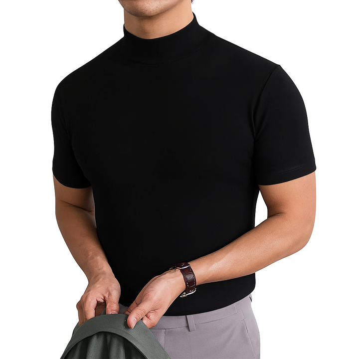 Atmungsaktives Herren-Rollkragenshirt