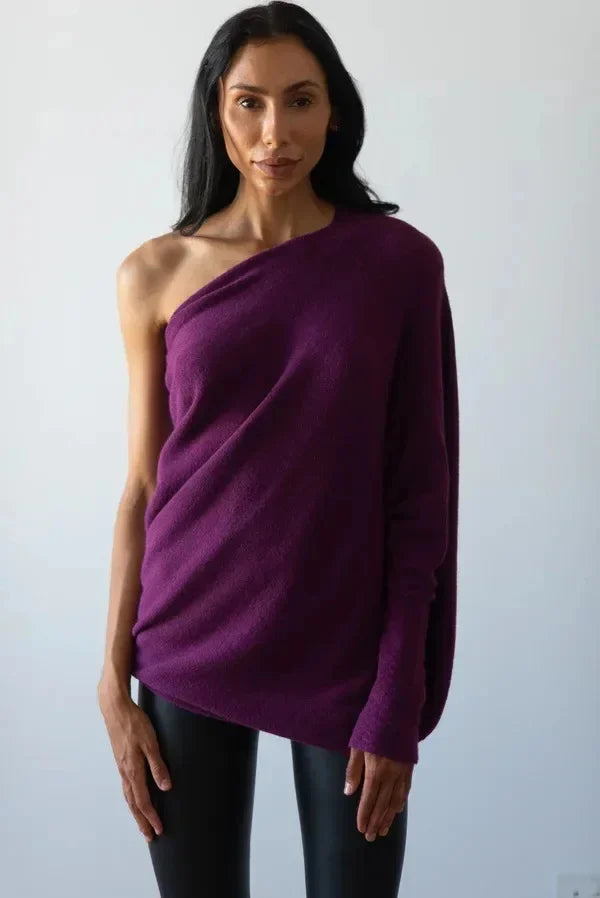 Céline - Asymmetrischer Drapierter Pullover