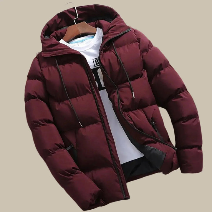 Winterjacke Herren – Warme wasserdichte Pufferjacke mit Kapuze