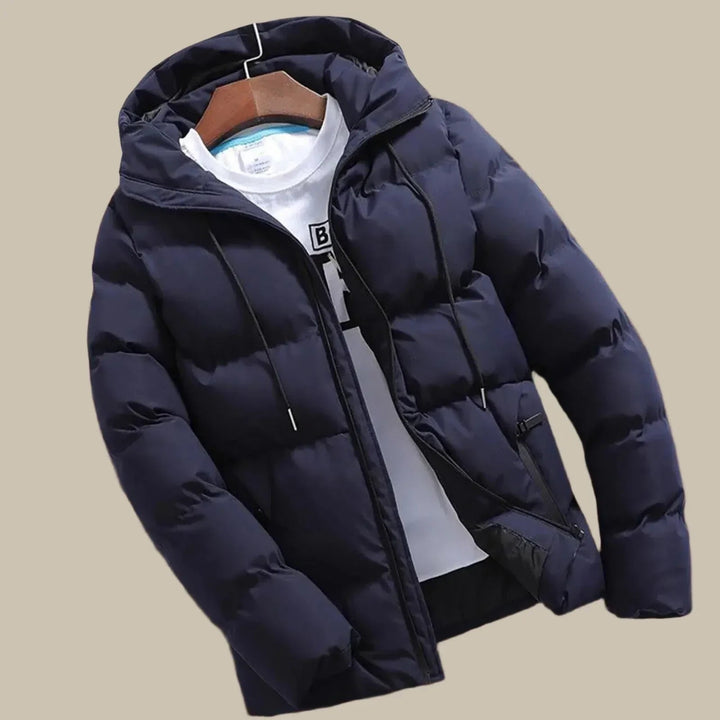 Winterjacke Herren – Warme wasserdichte Pufferjacke mit Kapuze