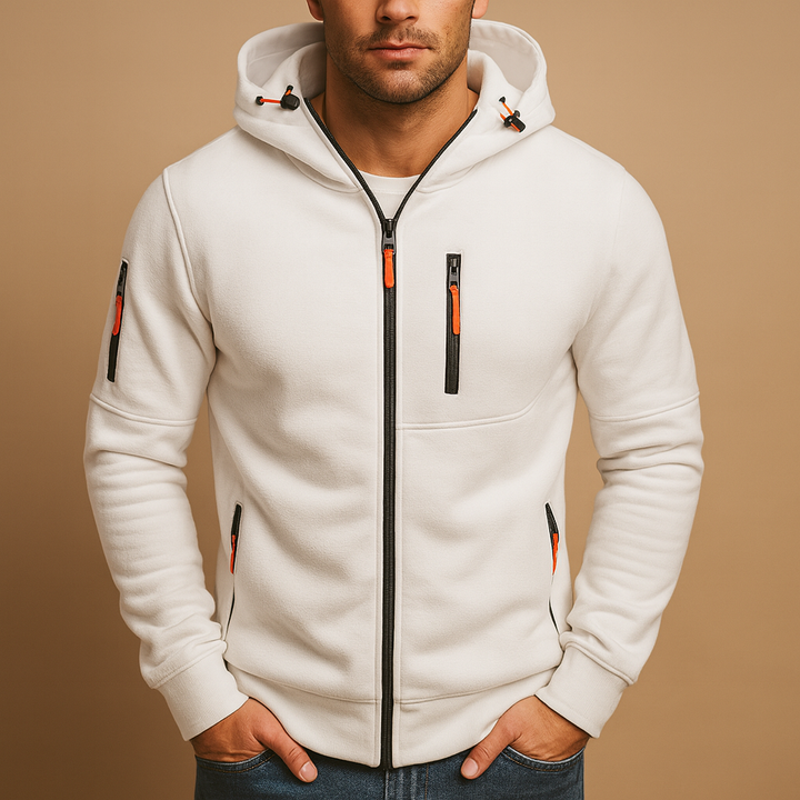 Herren Hoodie mit Reißverschluss und Kapuze | Bram